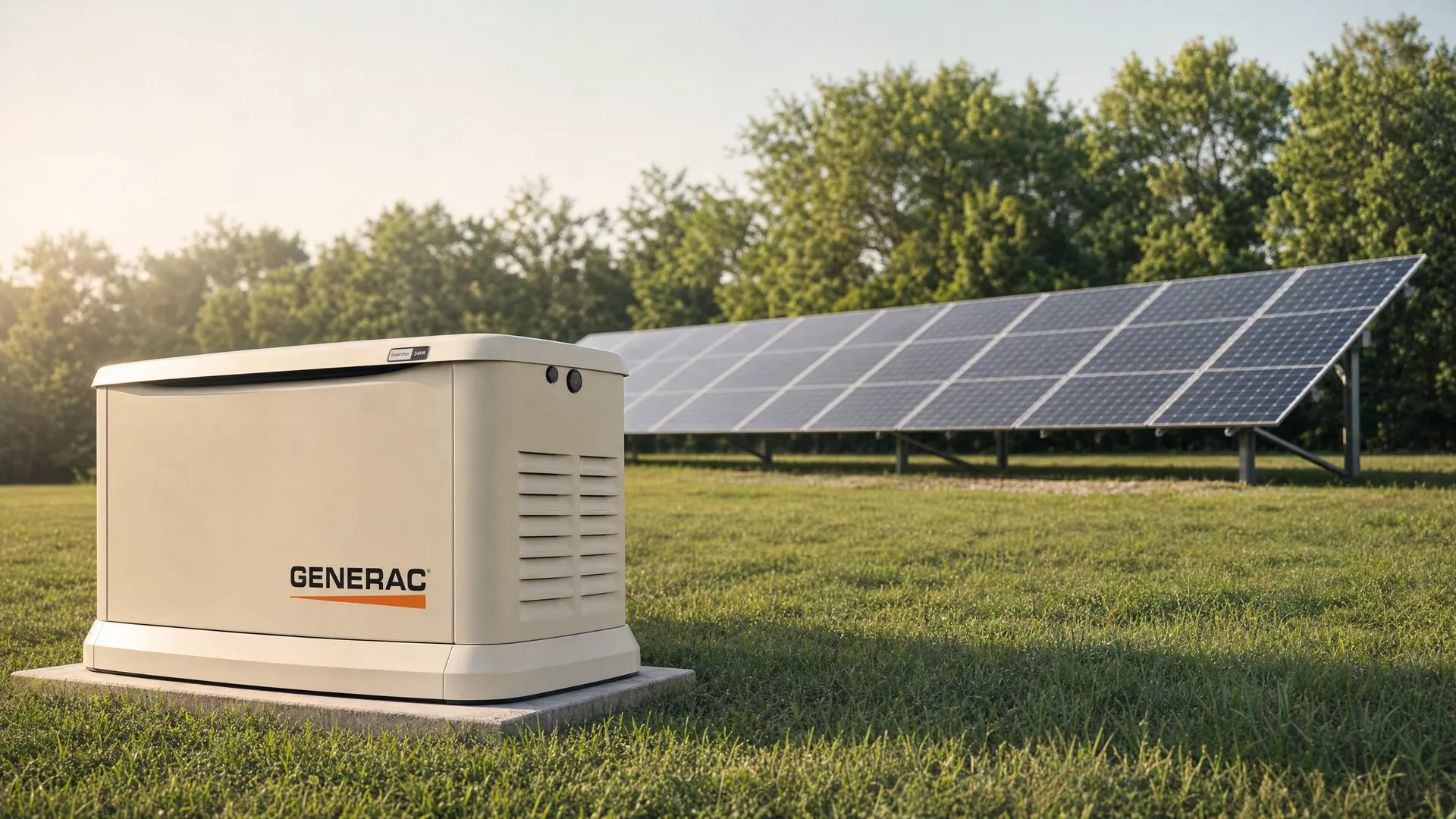 Generac generator and solar panel integrated energy system in Texas